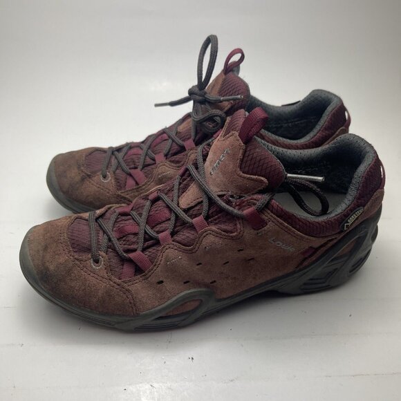 Lowa Women's Elba GTX Low Hiking Shoes - Red Size 8 US (39.5 EU) - Picture 3 of 13